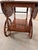 Wood Mid 20th Century Walnut Drop Leaf Tea Table/Bar Cart For Sale - Image 7 of 12