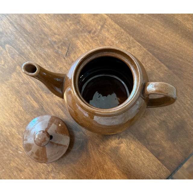 Brown Brown Betty Redware Teapot For Sale - Image 8 of 12