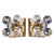 Palme & Co. Cut Crystal and Gold Hollywood Regency Sconces by Christoph Palme For Sale - Image 4 of 12