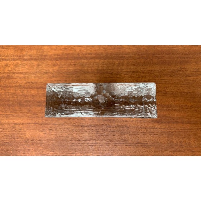 Mid-Century Modernist Glass Block Vase, 1960s For Sale - Image 9 of 18