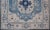 Mid 20th Century Vintage Turkish Oushak Rug With Dark and Light Blue in Medallion Design For Sale - Image 5 of 12