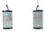 Iron and Glass Strip Wall Lamps, 20th Century, Set of 2 For Sale