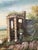 Mid 20th Century Original Classical Landscape Oil Painting With River and Architectural Ruins - Signed For Sale - Image 4 of 11
