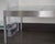 Pair of 1990s Modern Brushed Steel and Frosted Glass Coffee Tables For Sale - Image 4 of 10