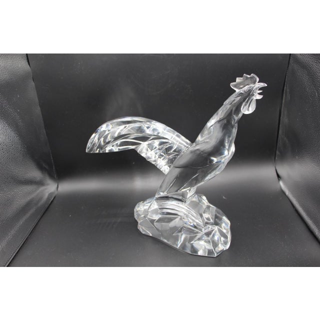 Large Art Deco Crystal Cockerel by Georges Chevalier for Baccarat For Sale - Image 13 of 13