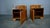 Brown Vintage Art Deco Bedside Tables, Czechoslovakia, 1939s, Set of 2 For Sale - Image 8 of 18