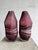 Amethyst and White Swirl Glass Vases, Set of 2 For Sale - Image 9 of 9