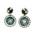 Belle Époque Platinum Diamond & Sapphire Target Drop Earrings Circa 1915, Pair For Sale - Image 9 of 12
