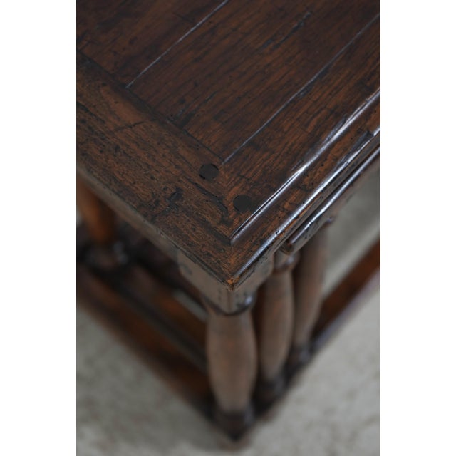 Guy Chaddock Jacobean Distressed Oak Nesting Tables For Sale In Philadelphia - Image 6 of 17