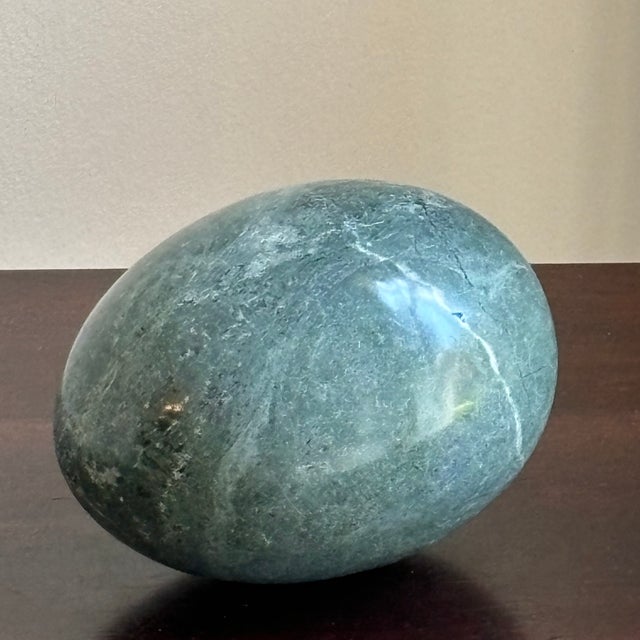 Large Late-20th Century Stone Egg Sculpture For Sale - Image 10 of 11