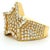 1990s 1990s Italian Diamond Star Cocktail Ring in 18k Yellow Gold, Size 7 For Sale - Image 5 of 17