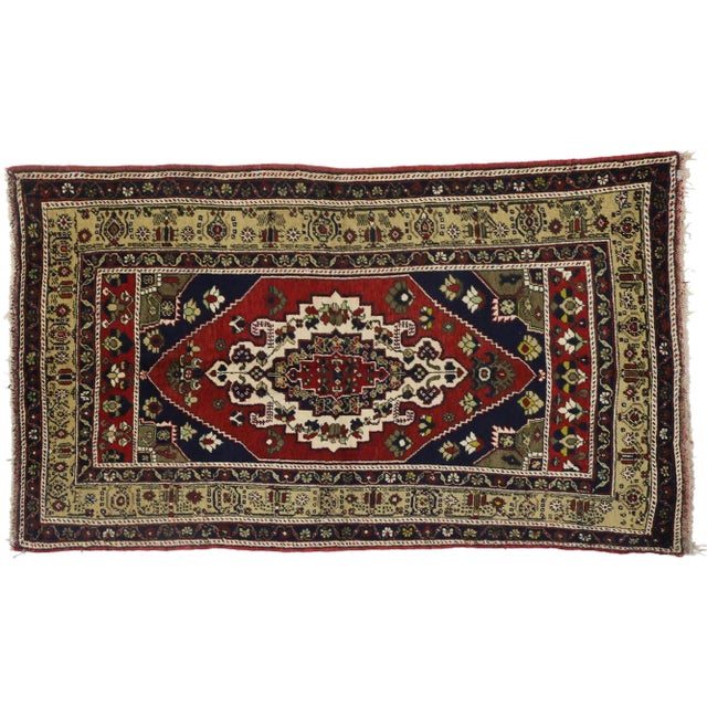 Vintage Turkish Oushak Area Rug - 04'08 X 08'01 For Sale In Dallas - Image 6 of 6