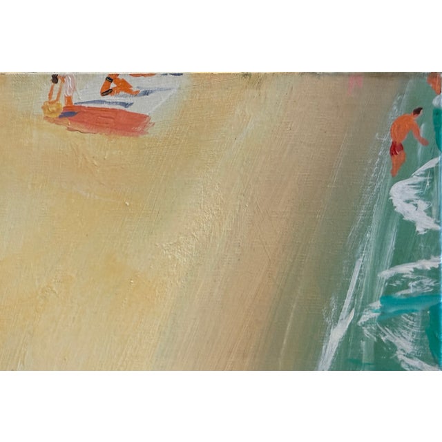 "Florida Beach Activities" Acrylic on Canvas by Joe Davis For Sale - Image 10 of 13