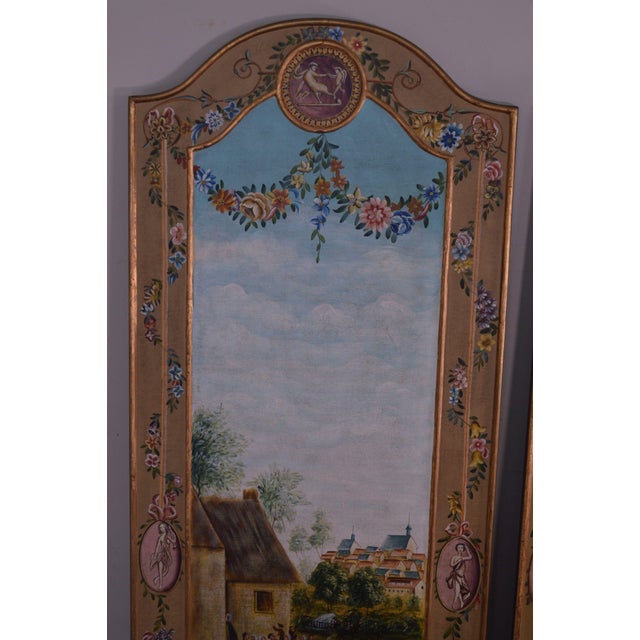 Sarreid Ltd Hand Painted Pair French Style Wall Plaques Chairish