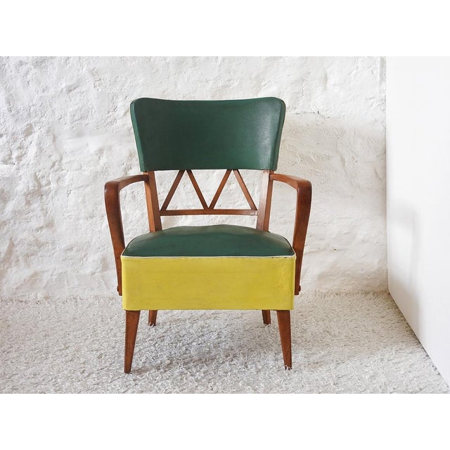 Mid-Century Modern Rockabilly Beech Armchair, 1950s For Sale - Image 3 of 15