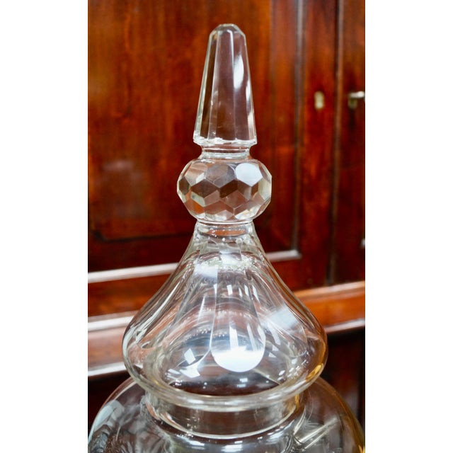 Late 19th Century Large Antique Crystal Whiskey Dispenser, 1870 For Sale - Image 5 of 8