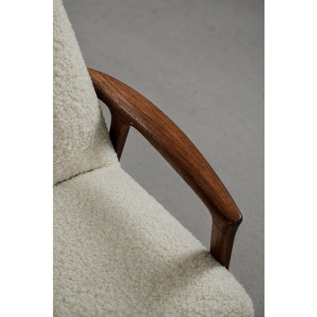 Mid-Century Scandinavian Modern White Teak Armchair from Bröderna Andersson, 1960s For Sale - Image 12 of 18