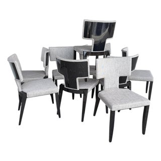 Set of 10 Constantini Pietro Klismos Style “Salsa” Dining Chairs For Sale