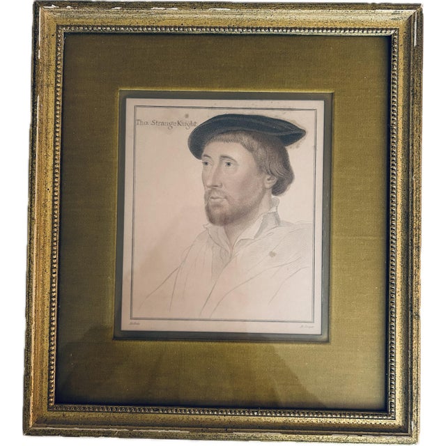 English A Pair of Hans Holbein Stipile Engravings by Francesco Bartolozzi. For Sale - Image 3 of 7