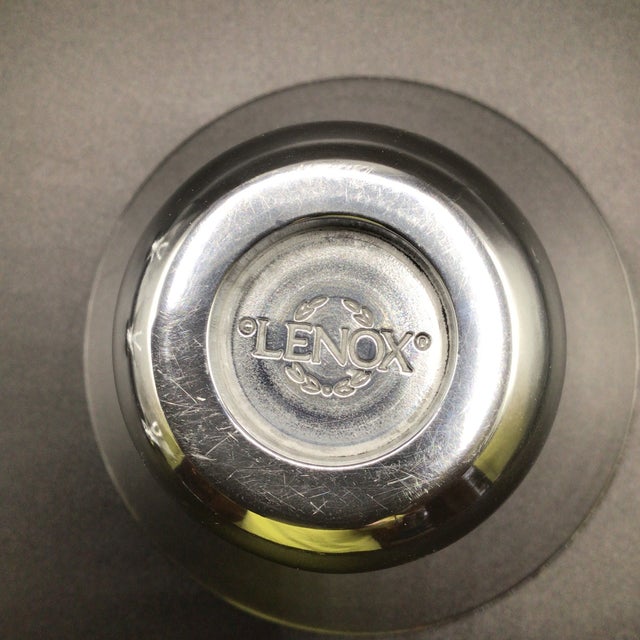 Silver Lenox Vibe (Hollowware) Cocktail Glasses Set of 4 For Sale - Image 8 of 12