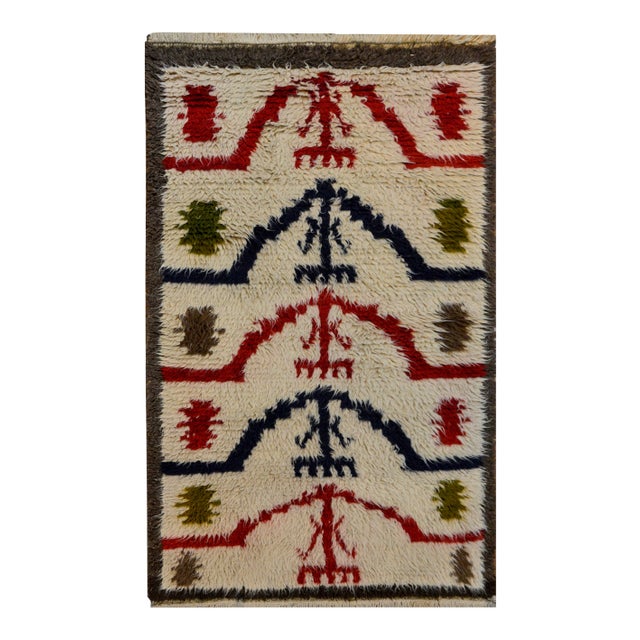 Vintage Mid Century Tulu Rug For Sale