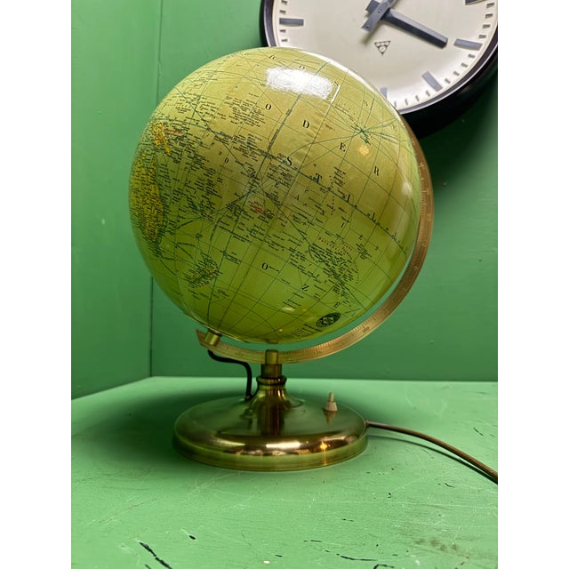Vintage German Glass Globe Lamp from JRO Globus Munchen, 1960s For Sale - Image 11 of 11
