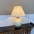 Mid 20th Century Gourd Shaped Crackle Finish Table Lamp, Cream For Sale - Image 11 of 11
