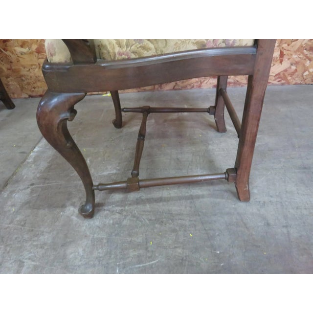 Late 20th Century Italian Queen Anne Style Dining Chairs - Set of 6 For Sale - Image 5 of 8
