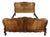 Vintage French Louis XVI King Size Bed Frame in Oak For Sale