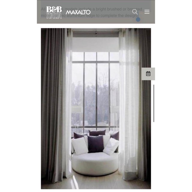 Amoenus Circular/Swivel Sofa by Antonio Citterio for B&b Italia For Sale In New York - Image 6 of 6
