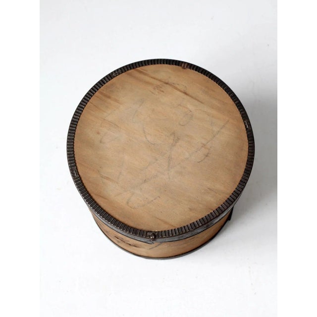 Wood Vintage Wooden Cheese Box For Sale - Image 7 of 12