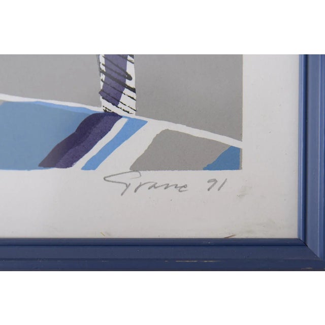1990s Vintern, Color Lithograph by Knut Grane, 1991 For Sale - Image 5 of 6