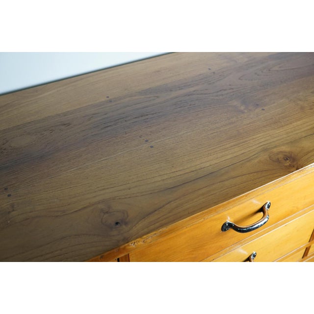 Wood Large Dutch Cherry Apothecary Cabinet, 1950s For Sale - Image 7 of 18