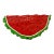 Vintage Folk Art Boho Chic Arts & Crafts Elm Wedge Watermelon Sculpture, Hand Carved, Painted For Sale