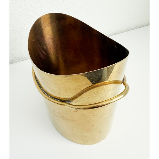 Italian Brass Bottle Chiller Ice Bucket, 1970s For Sale - Image 10 of 10