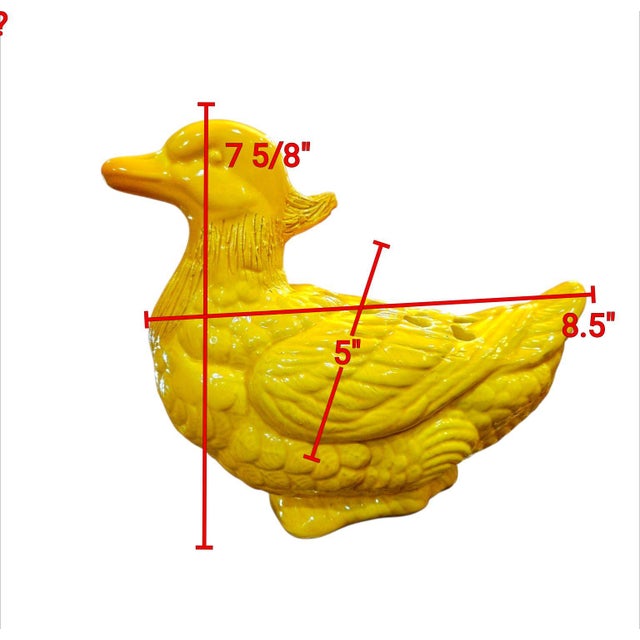 Original Signed Jean Roger Paris Ceramic Duck Flower Frog Vase | MCM | Made in France For Sale - Image 4 of 12