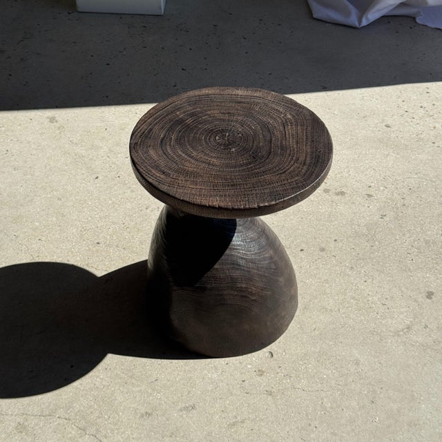 Vintage Wooden Side Table, 1980s For Sale - Image 6 of 11