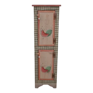 Country Style Hand Painted 2 Door Cupboard Cabinet