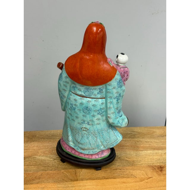 Chinese Ceramic Star God Fu Xing For Sale In San Francisco - Image 6 of 12