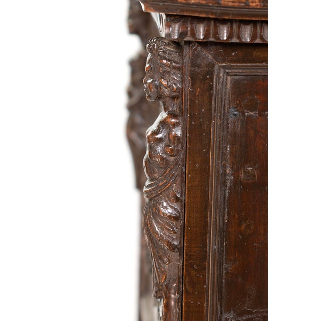 Pair of Narrow 18th Century Italian Walnut Buffets, Italy Circa 1780 For Sale - Image 12 of 12