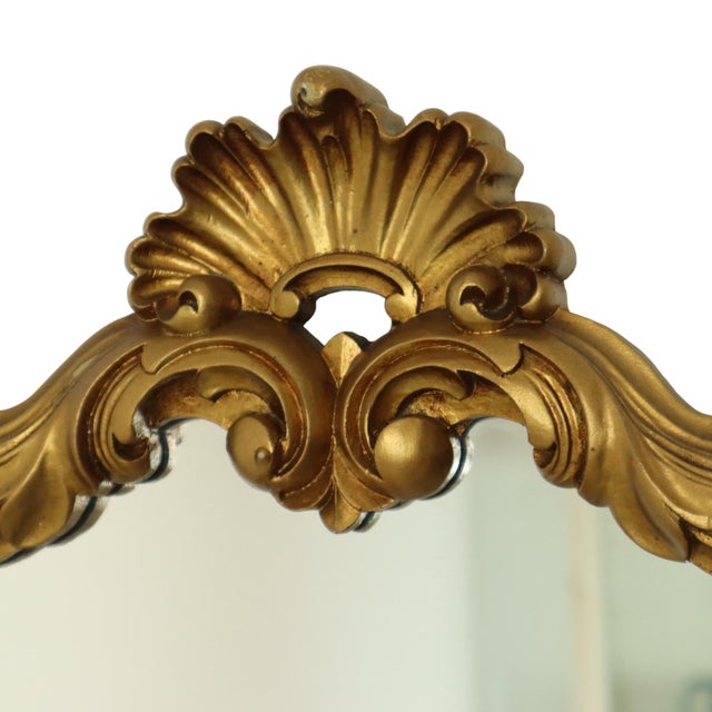 Vintage Gold Mirror, 1960s For Sale - Image 16 of 17