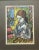 Original framed lithograph entitled bluebird by listed artist Irving Amen. Original woodcut lithograph. Signed and...