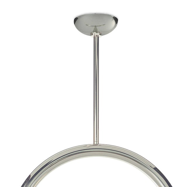 Not Yet Made - Made To Order Regina Andrew Happy Steel Pendant, Small, Polished Nickel For Sale - Image 5 of 9