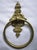 Vintage Cast Brass towel holder. The back measures 6.5"H x 4"W and the ring is 6"D. It is in excellent condition. Height...