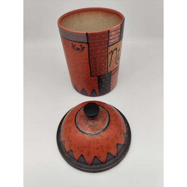 Vintage Candy Storage Jars from KMK Keramik Manufaktur Kupfermühle, 1955, Set of 4 For Sale - Image 10 of 18