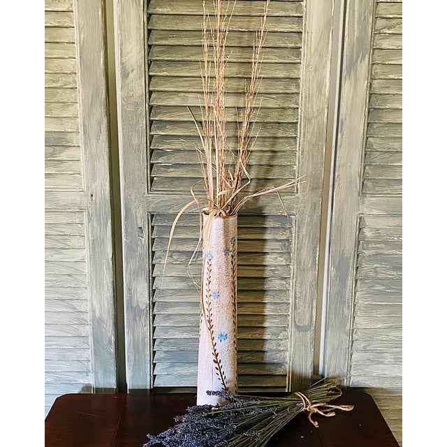 Andersen Design Tall Stoneware Wildflower Pottery Vase For Sale - Image 9 of 9