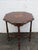 Early 1900s Inlay Round Carved Side End Accent Table 6335 For Sale - Image 10 of 12