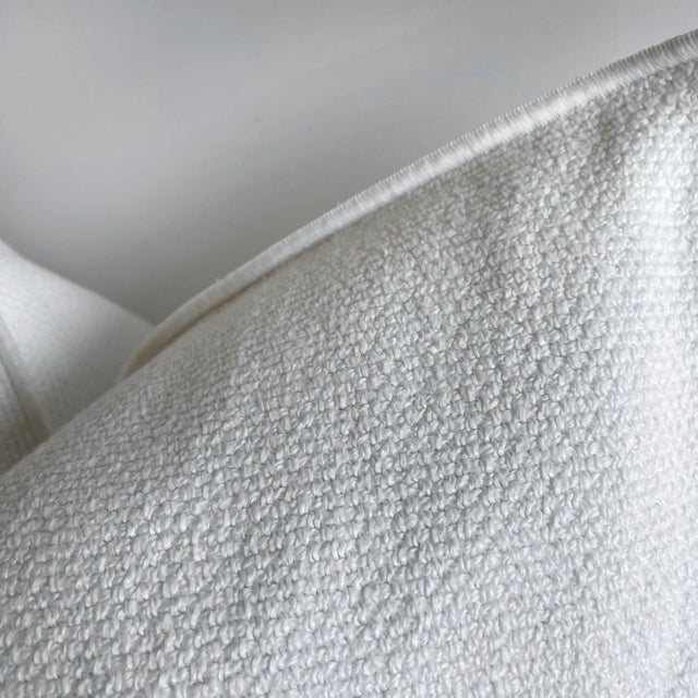 Not Yet Made - Made To Order French White Linen Euro Pillow For Sale - Image 5 of 6