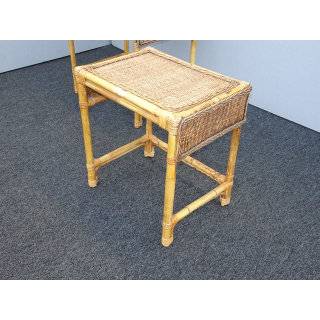 vintage bamboo nesting tables
