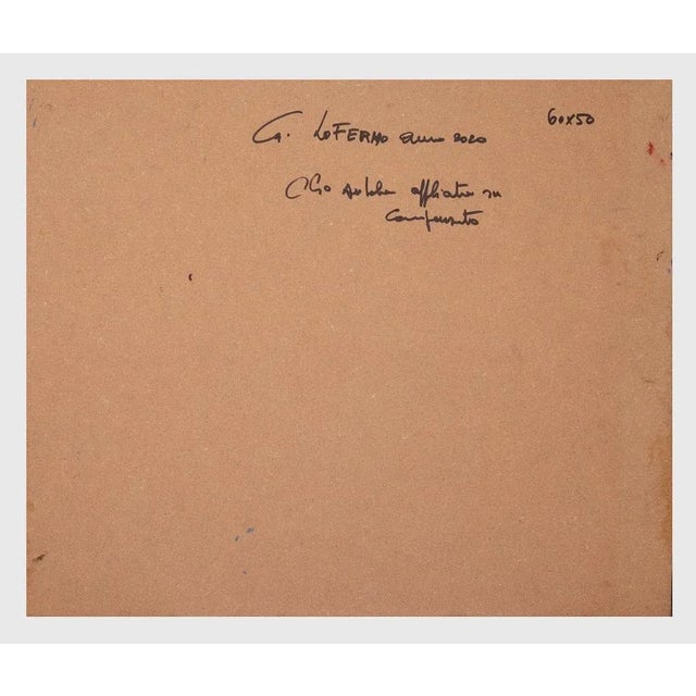 Giorgio Lo Fermo - Orange and Yellow - Oil Painting - 2020 For Sale - Image 3 of 4